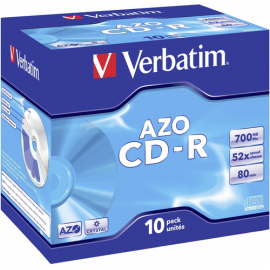 Verbatim Data Life plus CD-R 80 / 700MB, 52x Speed JC 10τμχ