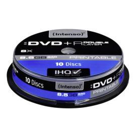 Intenso DVD+R 8,5GB 8x Speed, Double Layer printable (10τμχ)