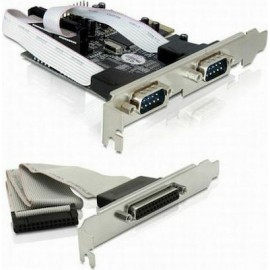 DeLock Κάρτα PCIe σε 1 θύρα DB25 Parallel και 2 θύρες RS232 DB9 Serial
