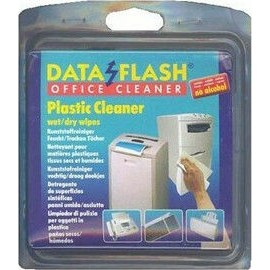 Data Flash Plastic Cleaner wet/dry Wipes