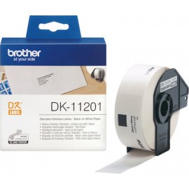 Brother DK-11201 Standar Address Labels 90x29mm Black on White Paper