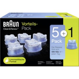 Braun CCR 5+1 Clean & Renew Cartridges Αξεσουάρ Καθαρισμού για Μηχανές Κουρέματος