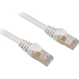 Sharkoon S/FTP Cat.6 Καλώδιο Δικτύου Ethernet 10m Λευκό