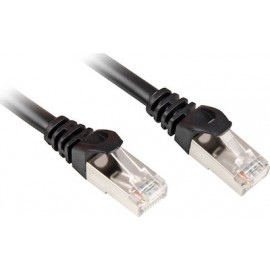 Sharkoon S/FTP Cat.6 Καλώδιο Δικτύου Ethernet 0.25m Μαύρο