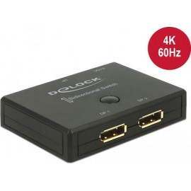 DeLock DisplayPort 2-1 Switch Bidirectional 4K 60Hz