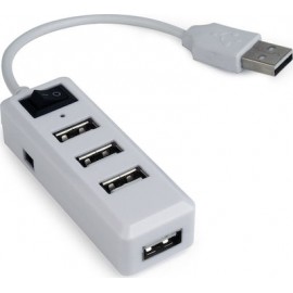 Gembird UHB-U2P4-21 interface hub USB 2.0 White
