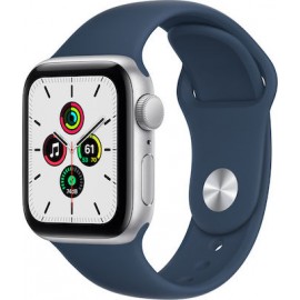 Apple Watch SE 40mm (Silver with Abyss Blue Sport Band)