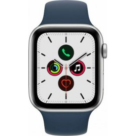 Apple Watch SE 44mm (Silver with Abyss Blue Sport Band)