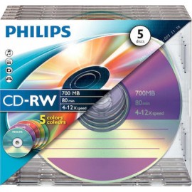 Philips CD-RW 700MB (5τμχ)