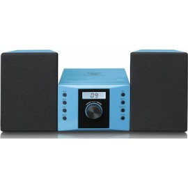 Lenco Ηχοσύστημα 2.0 MC-013 4W με CD Player Μπλε