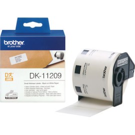 Brother DK-11209 Labels 29x62mm Black on White Paper